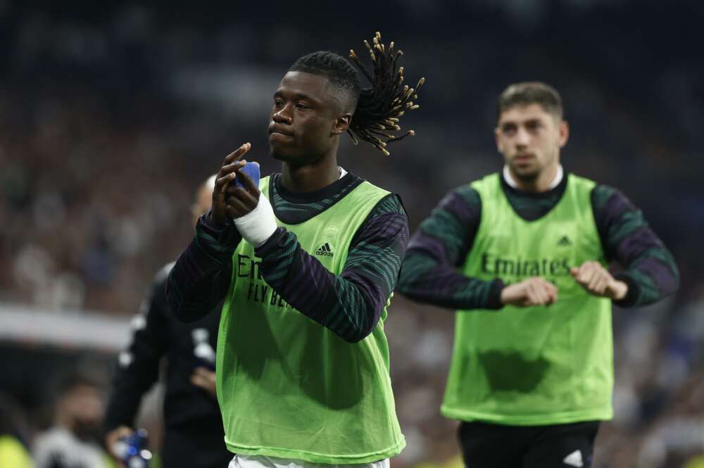 Camavinga y Fede Valverde entrenan con el Real Madrid